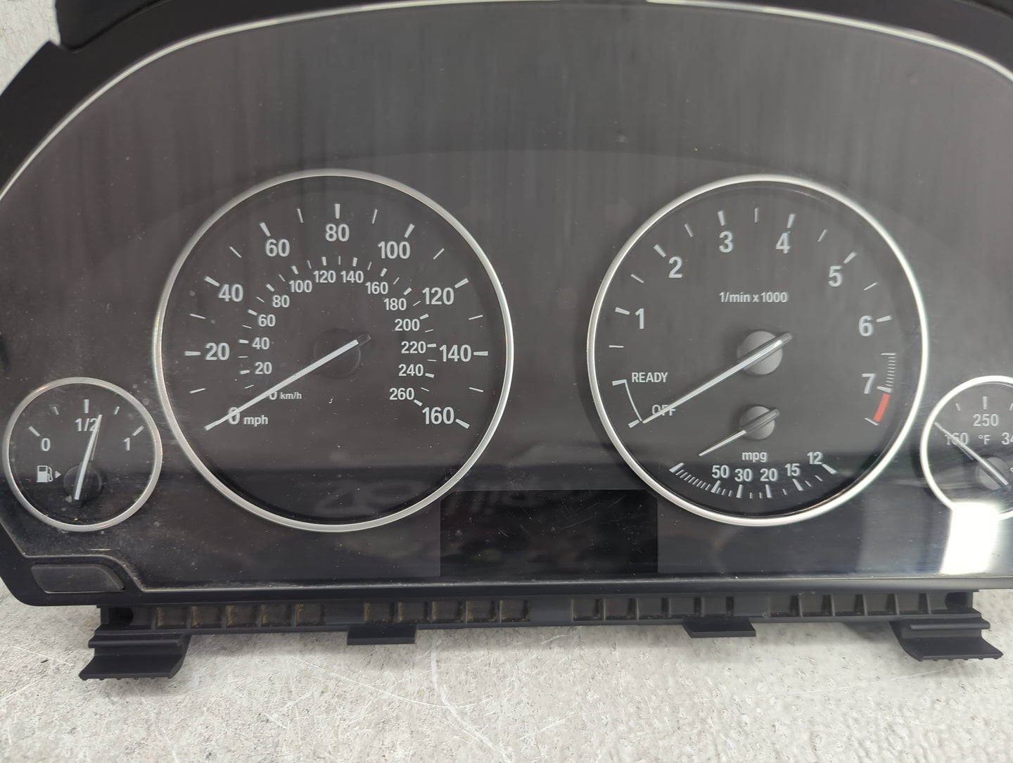 2013 Bmw 328i Instrument Cluster Speedometer Gauges P/N:9232894 9287505-01, 14369510, 1K928750501N Miles:109K Fits OEM Used 