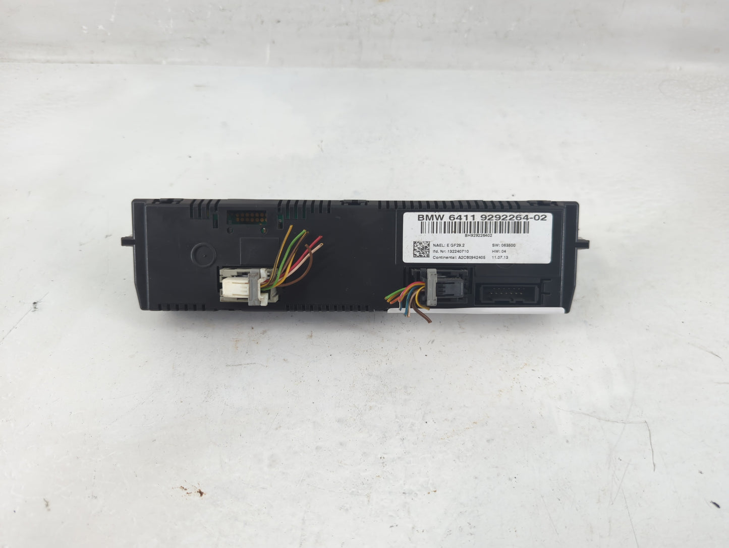 2013 Bmw 328xi Climate Control Module Temperature AC/Heater Replacement P/N:9292264-02 Fits Fits 2011 2012 OEM Used Auto Par