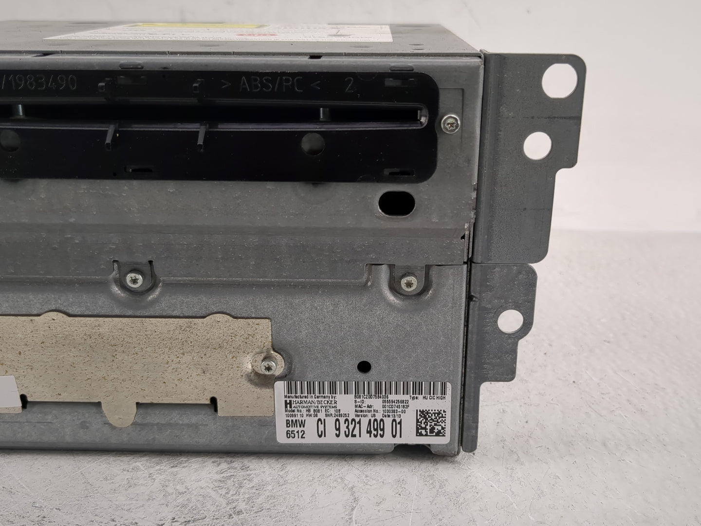 2013 Bmw 328xi Radio AM FM Cd Player Receiver Replacement P/N:132640 10 6512 9290997-01 Fits Fits 2012 OEM Used Auto Parts -