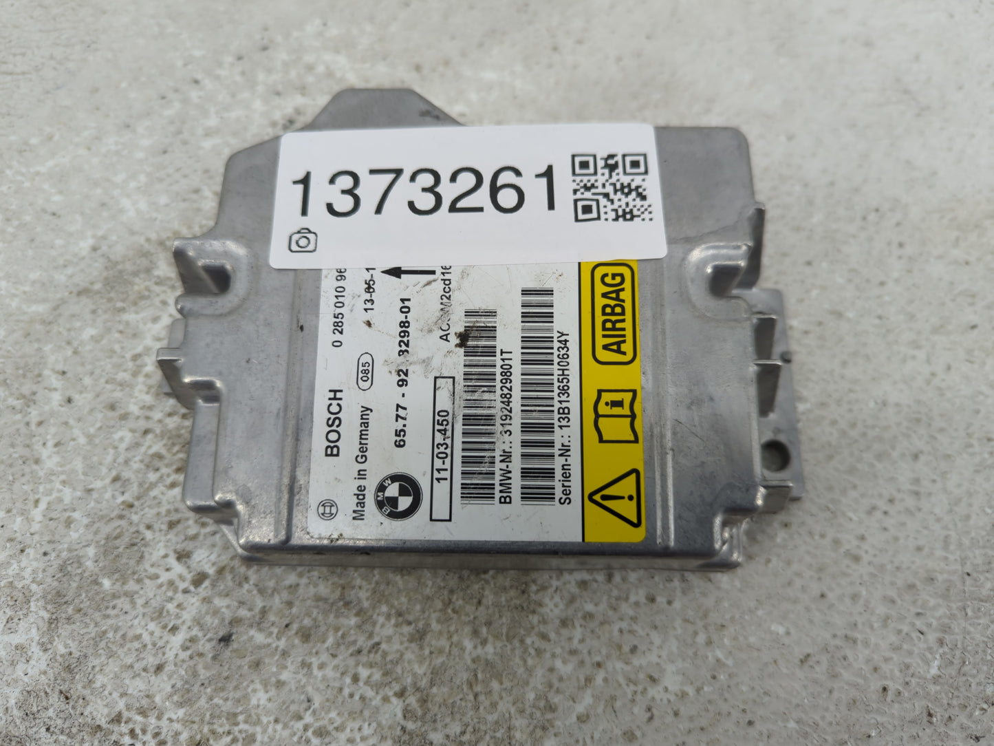 2007-2013 Bmw 328i Airbag Control Module 65.77-92.48298-01|65779248298 - Oemusedautoparts1.com