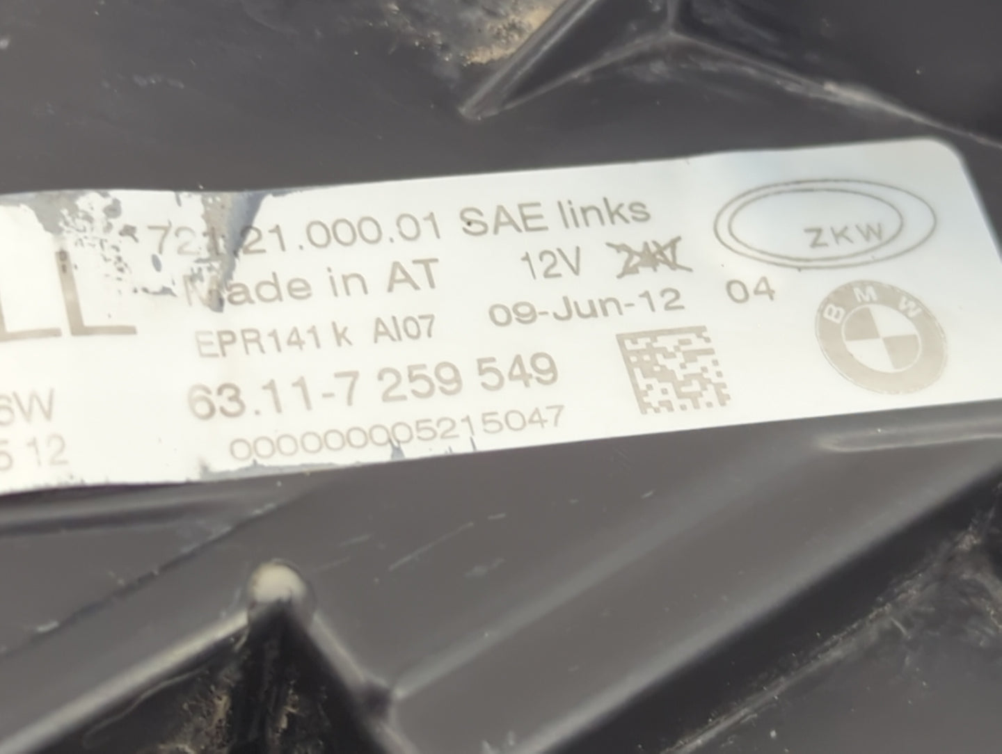 2012-2015 Bmw 328i Driver Left Oem Head Light Headlight Lamp - Oemusedautoparts1.com