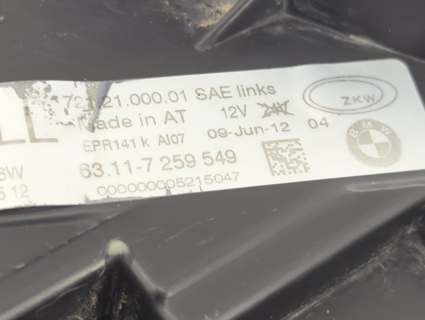 2012-2015 Bmw 328i Driver Left Oem Head Light Headlight Lamp - Oemusedautoparts1.com
