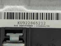 2012-2016 Bmw 328i Air Bag Driver Left Knee OEM P/N:1024564 KU922865212 Fits OEM Used Auto Parts - Oemusedautoparts1.com