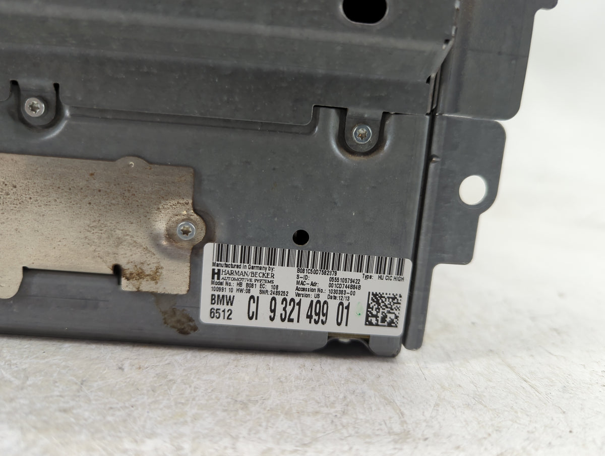2012-2016 Bmw 328i Radio AM FM Cd Player Receiver Replacement P/N:932149901 Fits Fits 2012 2013 2014 2015 2016 OEM Used Auto