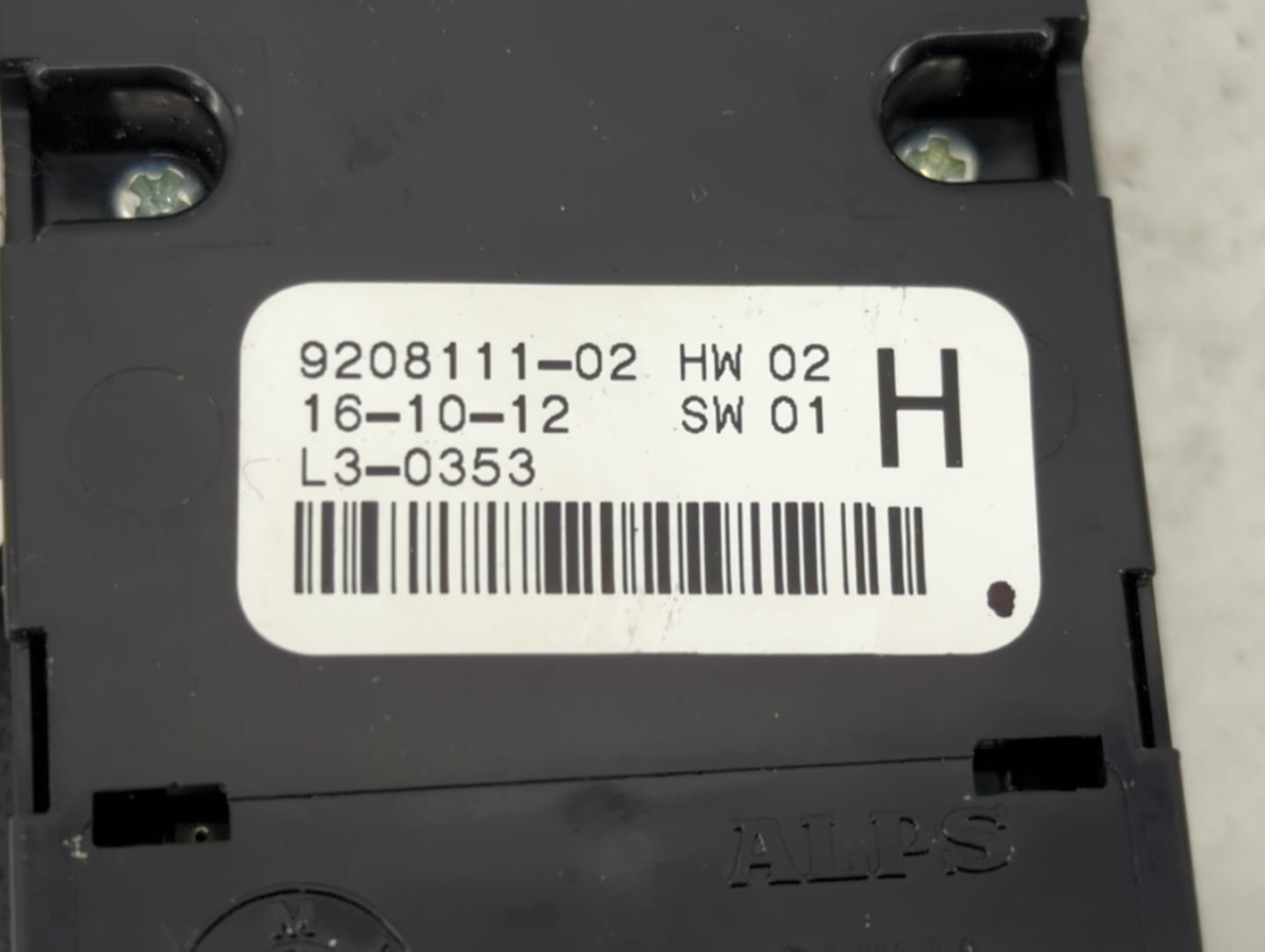 2012-2016 Bmw 328i Master Power Window Switch Replacement Driver Side Left P/N:9208111-02 Fits OEM Used Auto Parts - Oemused