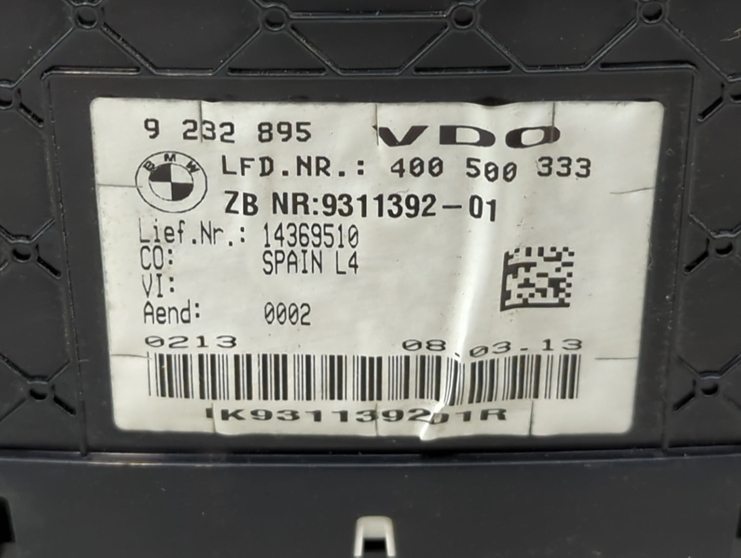 2012-2016 Bmw 328i Instrument Cluster Speedometer Gauges P/N:9 232 895 Miles: Fits Fits 2012 2013 2014 2015 2016 OEM Used Au