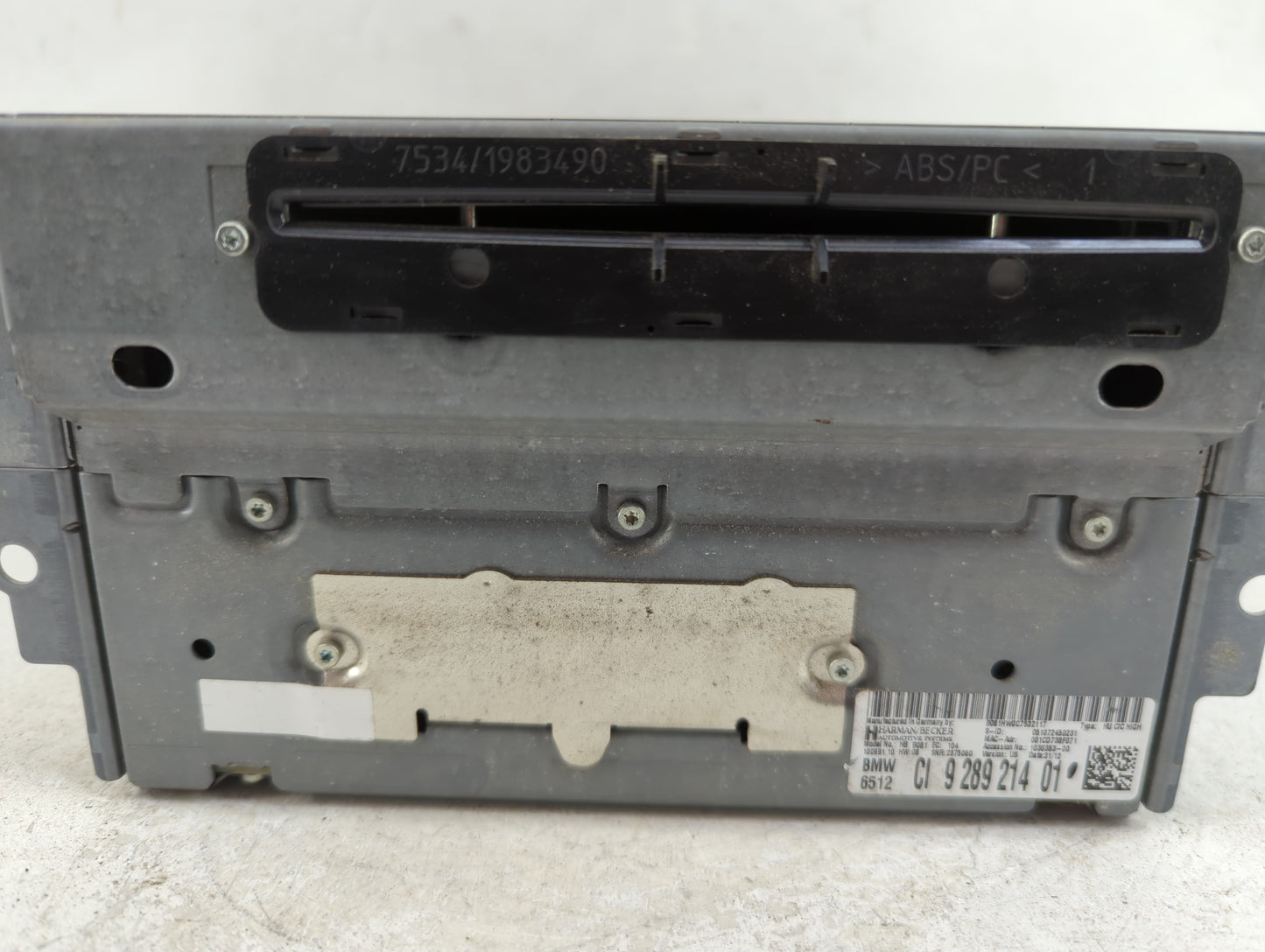 2012-2013 Bmw 328i Radio AM FM Cd Player Receiver Replacement P/N:9 289 214 01 Fits Fits 2012 2013 OEM Used Auto Parts - Oem