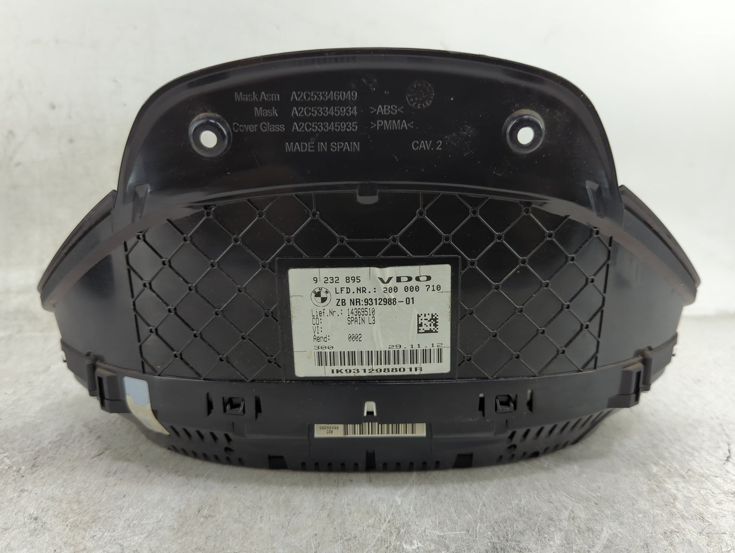 2012-2016 Bmw 328i Instrument Cluster Speedometer Gauges P/N:9 232 895 Miles: Fits OEM Used Auto Parts - Oemusedautoparts1.c