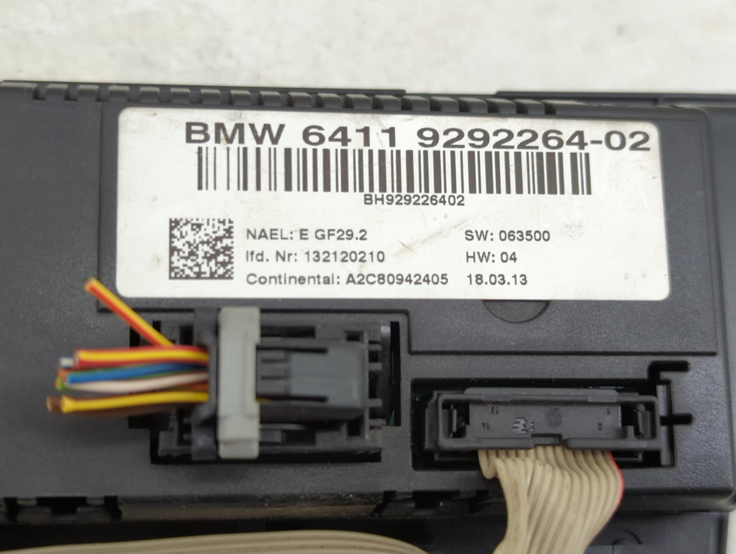 2011-2013 Bmw 328i Climate Control Module Temperature AC/Heater Replacement P/N:9292264-02 Fits Fits 2011 2012 2013 OEM Used