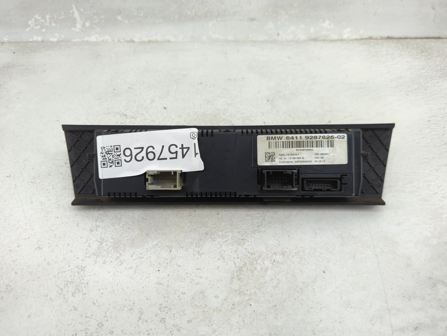 2011-2013 Bmw 328i Climate Control Module Temperature AC/Heater Replacement P/N:9287626-02 Fits Fits 2011 2012 2013 OEM Used