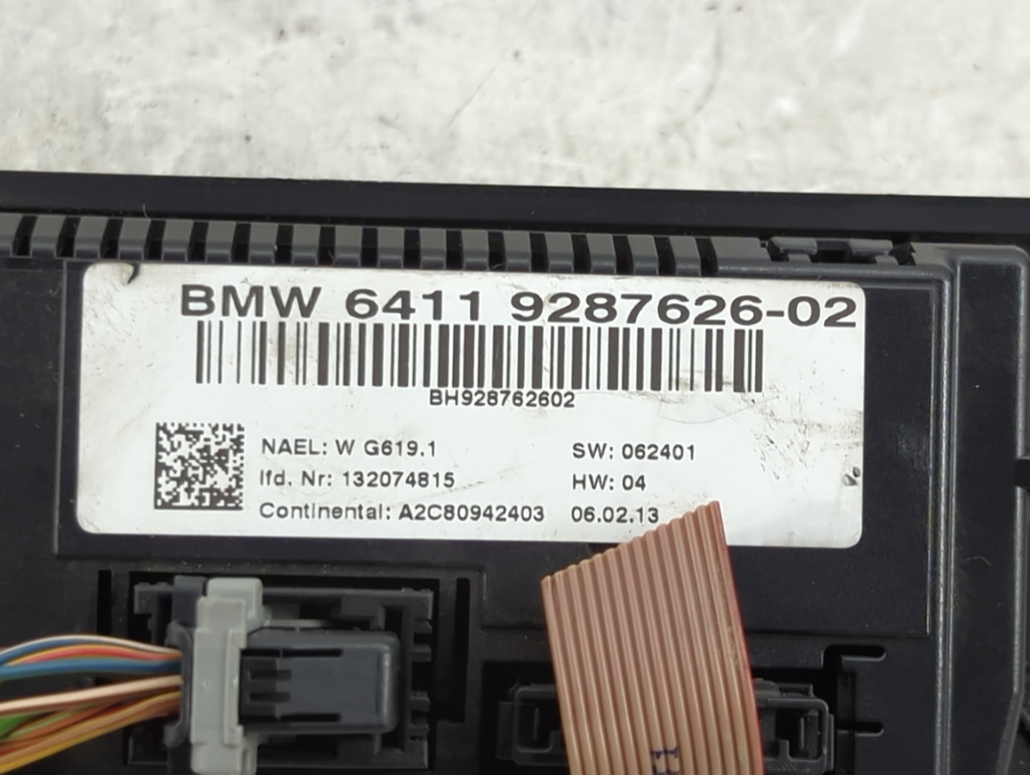 2011-2013 Bmw 328i Climate Control Module Temperature AC/Heater Replacement P/N:9287626-02 Fits Fits 2011 2012 2013 OEM Used