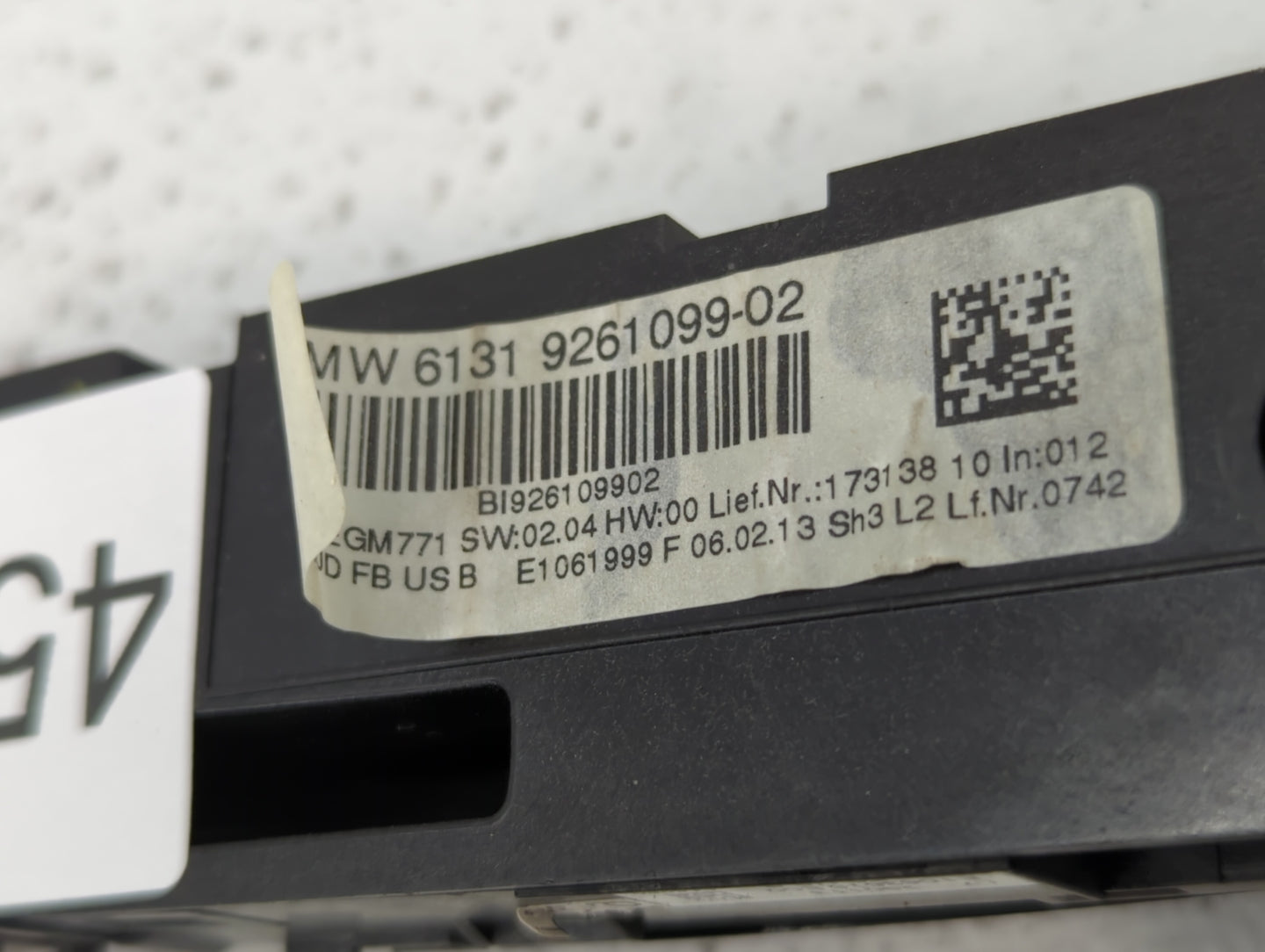 2012-2015 Bmw 328i Radio Control Panel - Oemusedautoparts1.com