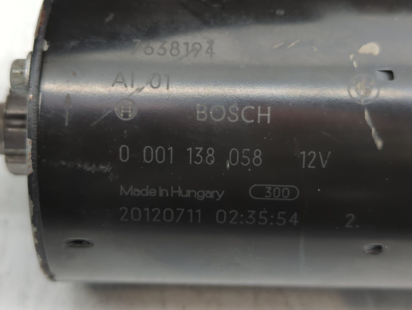 2013-2016 Bmw 328i Car Starter Motor Solenoid OEM P/N:0 001 138 058 Fits Fits 2012 2013 2014 2015 2016 2017 2018 OEM Used Au
