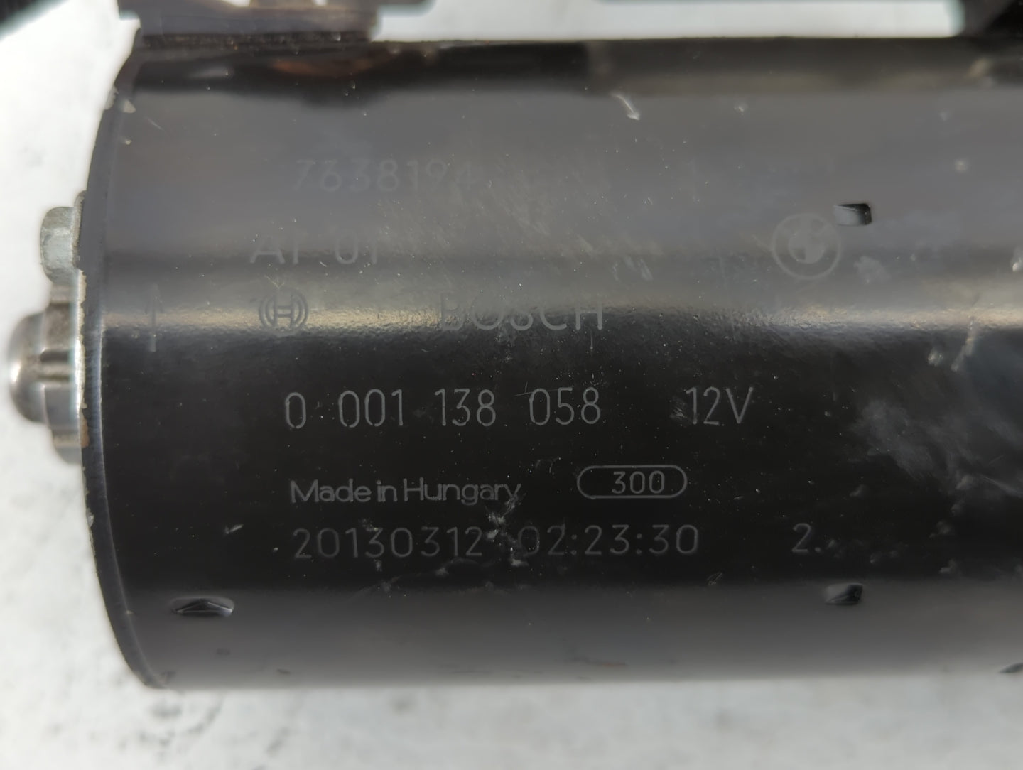 2013-2016 Bmw 328i Car Starter Motor Solenoid OEM P/N:0 001 138 058 Fits Fits 2012 2013 2014 2015 2016 2017 2018 OEM Used Au