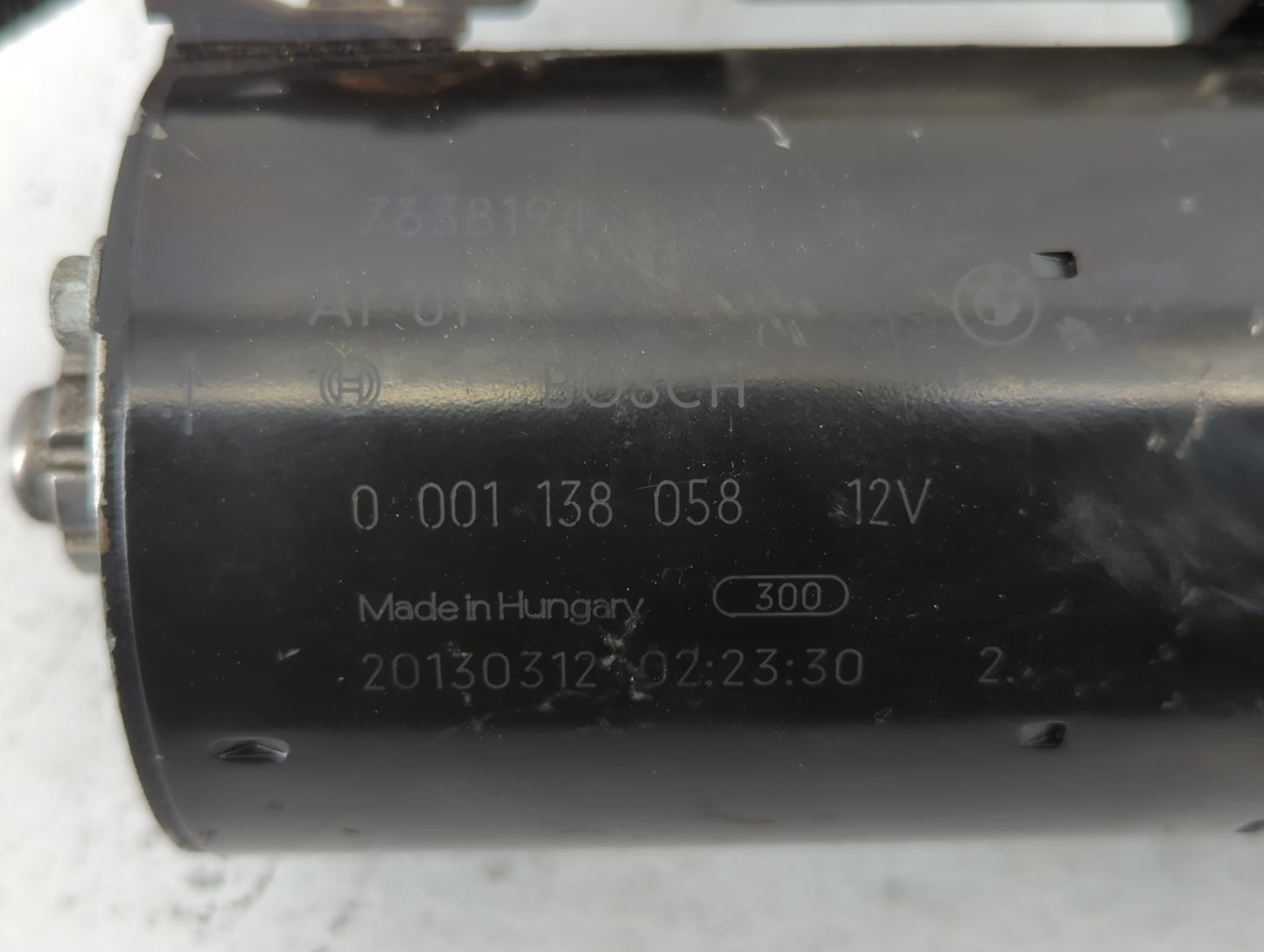 2013-2016 Bmw 328i Car Starter Motor Solenoid OEM P/N:0 001 138 058 Fits Fits 2012 2013 2014 2015 2016 2017 2018 OEM Used Au