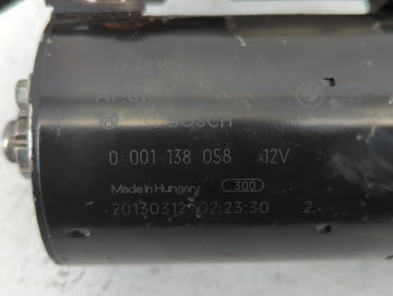 2013-2016 Bmw 328i Car Starter Motor Solenoid OEM P/N:0 001 138 058 Fits Fits 2012 2013 2014 2015 2016 2017 2018 OEM Used Auto Parts