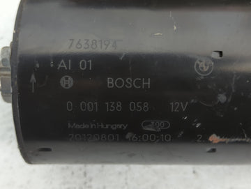 2013-2016 Bmw 328i Car Starter Motor Solenoid OEM P/N:0 001 138 058 Fits Fits 2012 2013 2014 2015 2016 2017 2018 OEM Used Auto Parts
