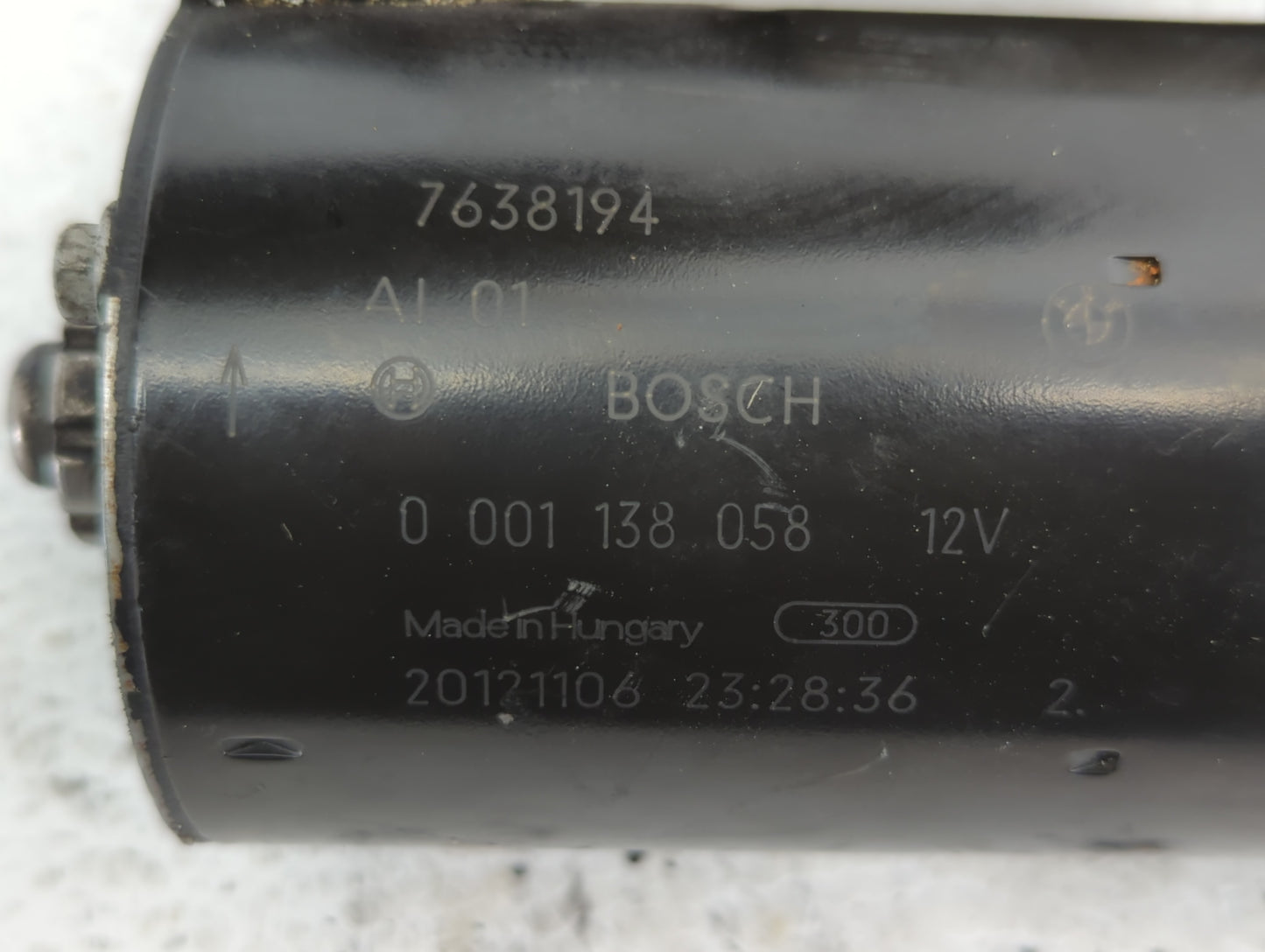 2013-2016 Bmw 328i Car Starter Motor Solenoid OEM P/N:7638194 Fits Fits 2012 2013 2014 2015 2016 2017 2018 OEM Used Auto Par