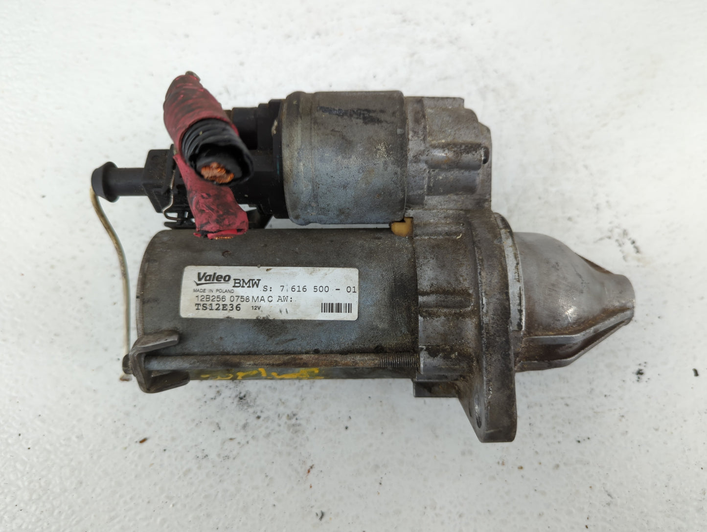 2011-2013 Bmw 328i Car Starter Motor Solenoid OEM P/N:7 616 500 -01 Fits Fits 2011 2012 2013 2014 2015 2016 OEM Used Auto Pa
