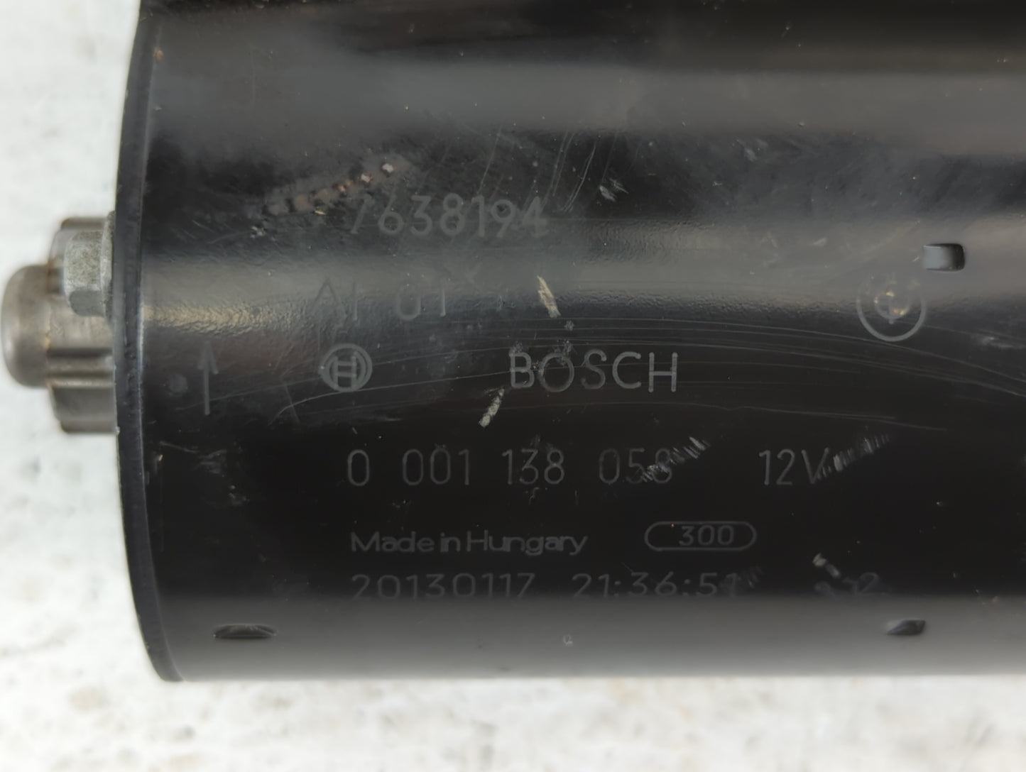 2013-2016 Bmw 328i Car Starter Motor Solenoid OEM P/N:0 001 138 058 Fits Fits 2012 2013 2014 2015 2016 2017 2018 OEM Used Au