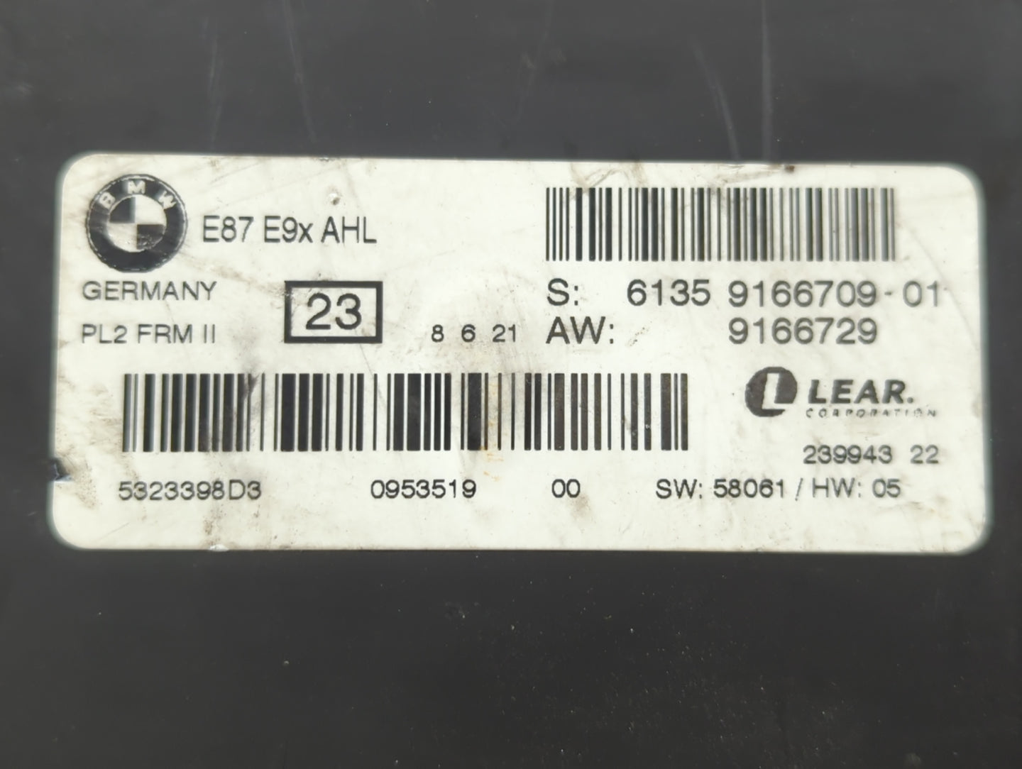 2013 Bmw 328i Chassis Control Module Ccm Bcm Body Control 598516 - Oemusedautoparts1.com