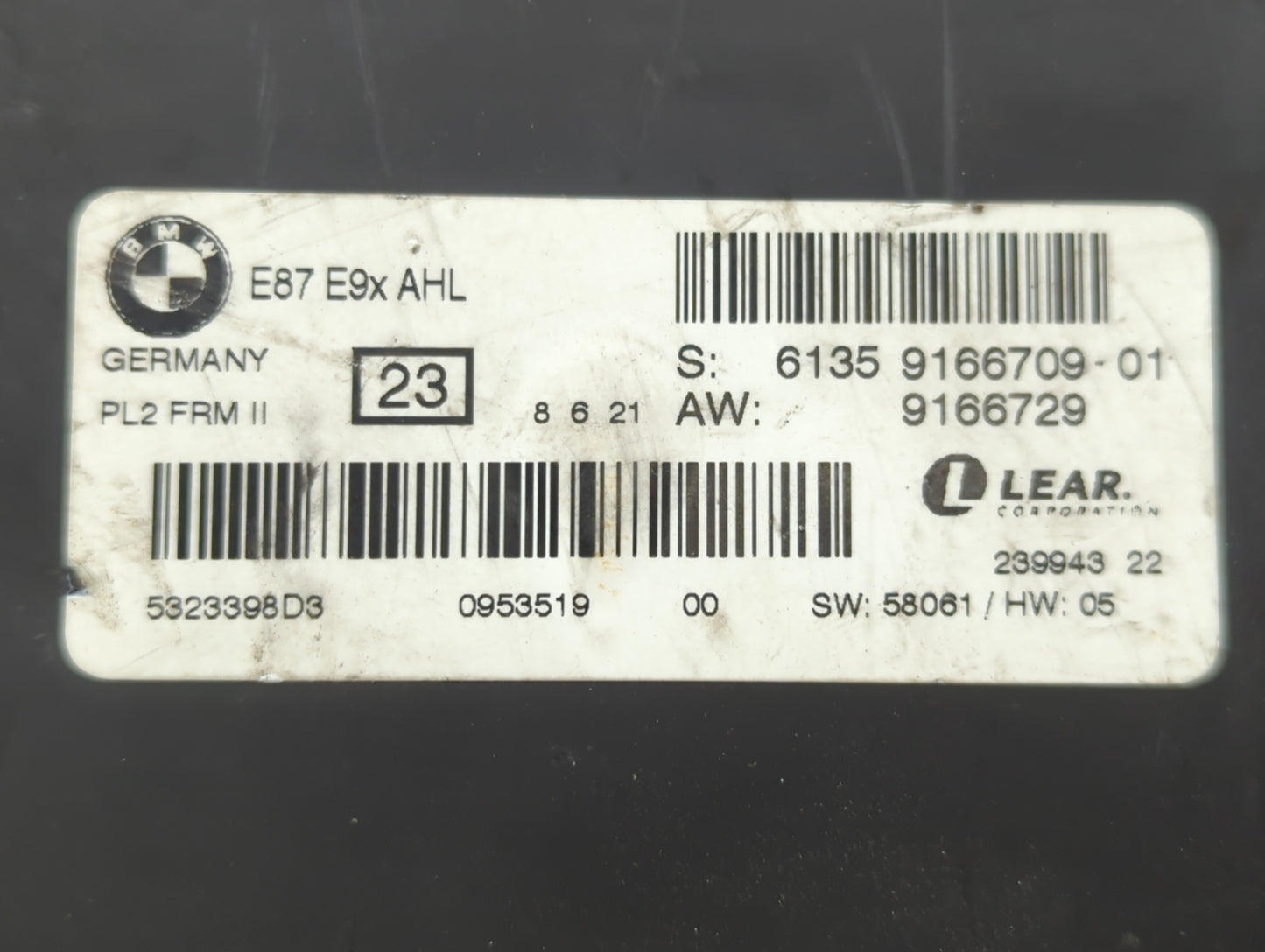 2013 Bmw 328i Chassis Control Module Ccm Bcm Body Control 598516 - Oemusedautoparts1.com