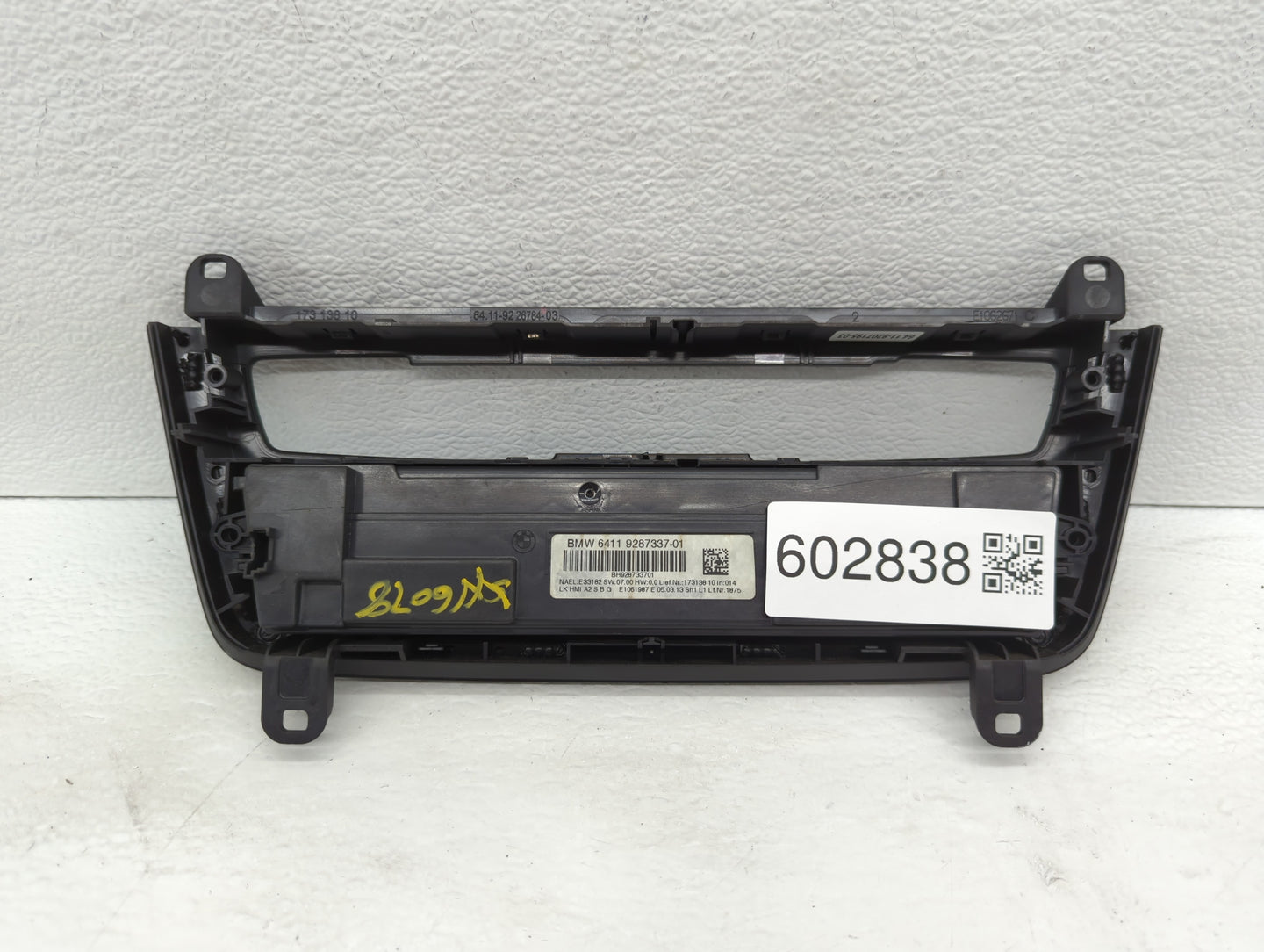 2012-2014 Bmw 328i Climate Control Module Temperature AC/Heater Replacement P/N:6411 9287337 01 Fits Fits 2012 2013 2014 OEM