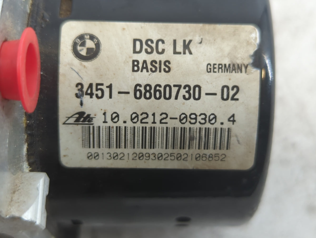 2012-2013 Bmw 328i Anti-Lock Brake ABS Pump Module Actuator OEM P/N:3451-6860730-02 Fits Fits 2012 2013 OEM Used Auto Parts 