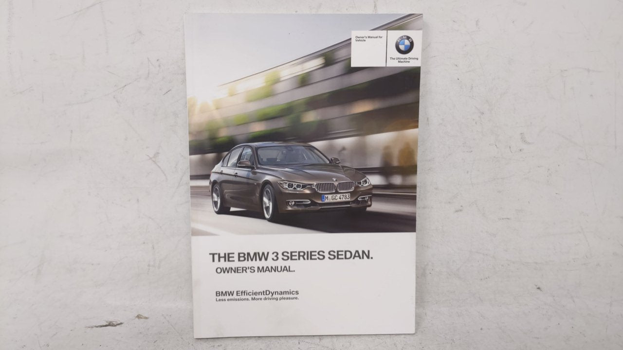 2013 Bmw 330i Owners Manual Book Guide OEM Used Auto Parts - Oemusedautoparts1.com