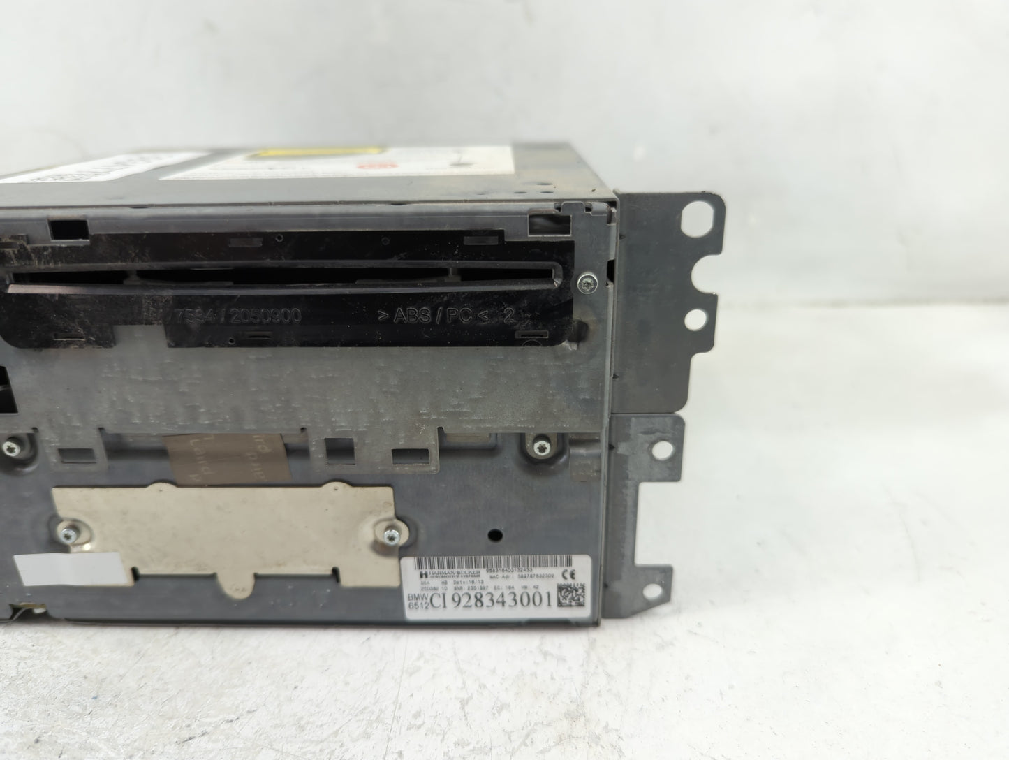 2012-2013 Bmw 335i Radio AM FM Cd Player Receiver Replacement P/N:928343001 Fits Fits 2012 2013 OEM Used Auto Parts - Oemuse