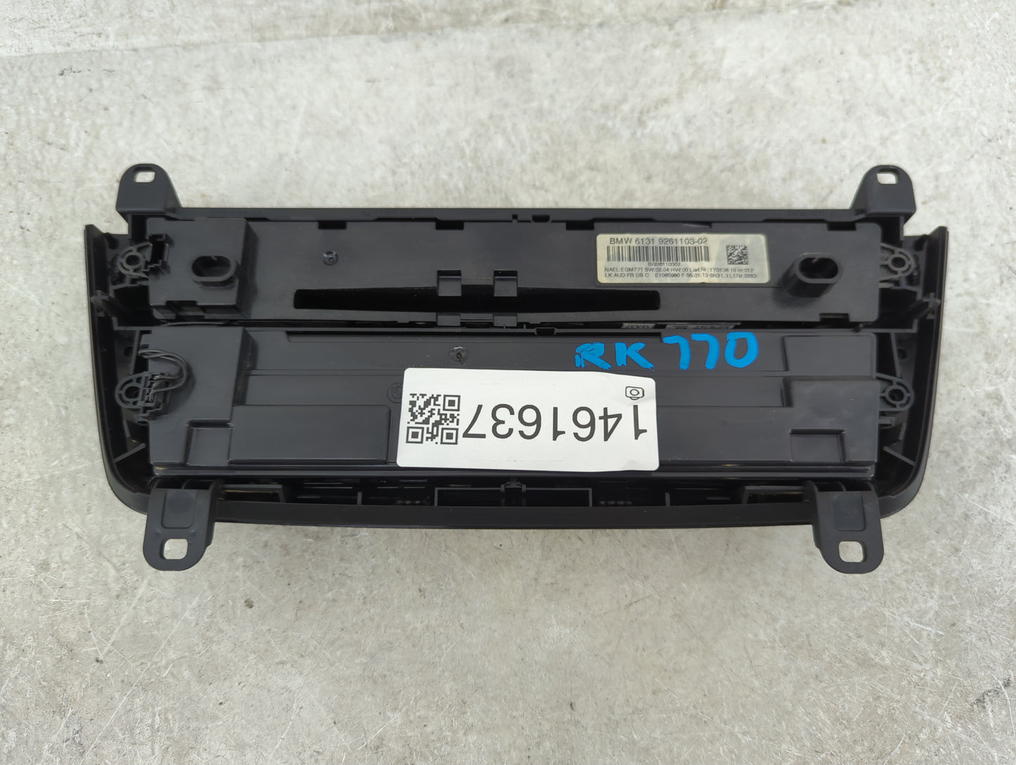 2012-2014 Bmw 335i Climate Control Module Temperature AC/Heater Replacement P/N:9261103-02 Fits Fits 2012 2013 2014 OEM Used