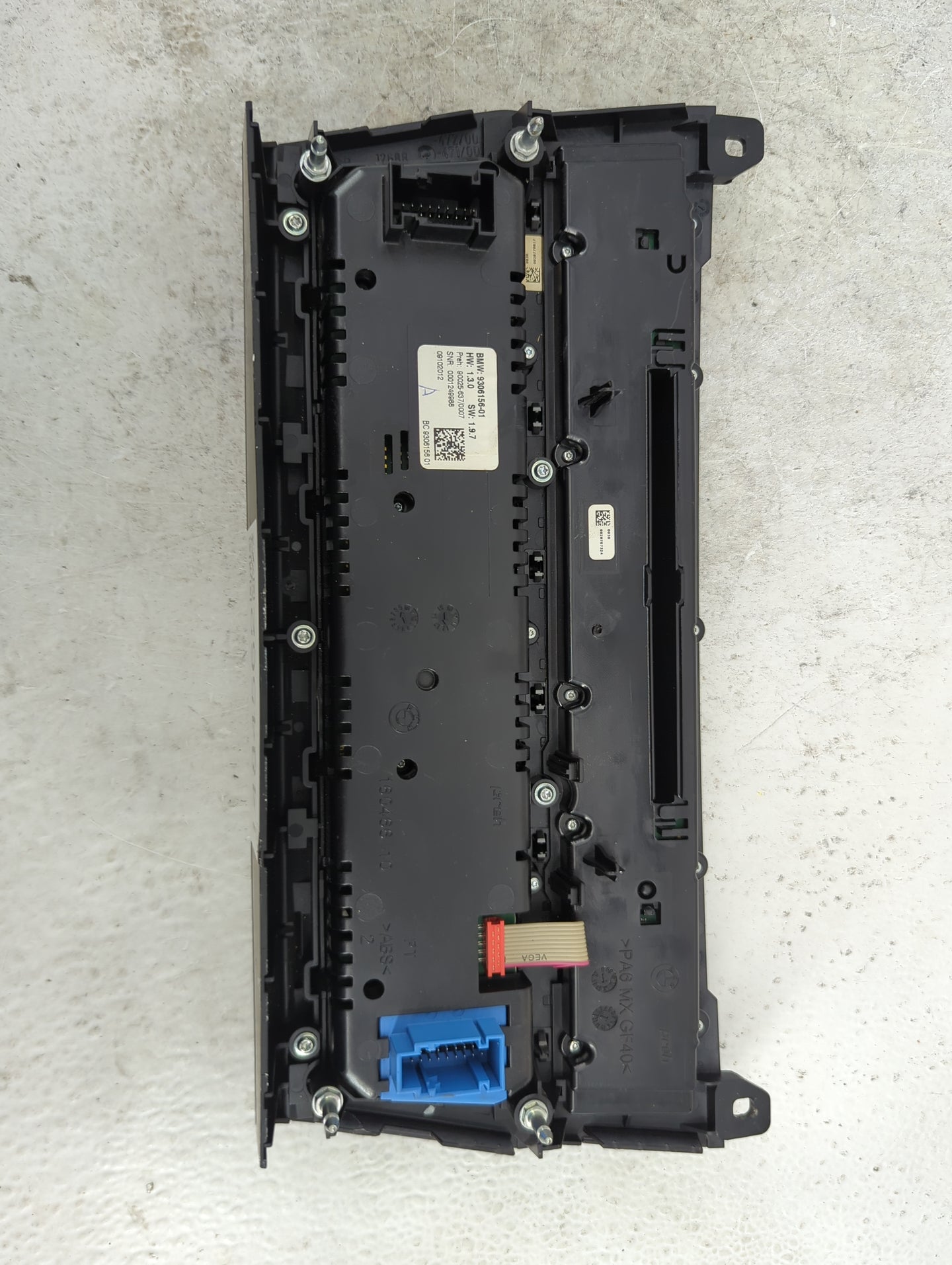 2011-2016 Bmw 528 Climate Control Module Temperature AC/Heater Replacement P/N:9306156-01 90025-637/0007 Fits OEM Used Auto 