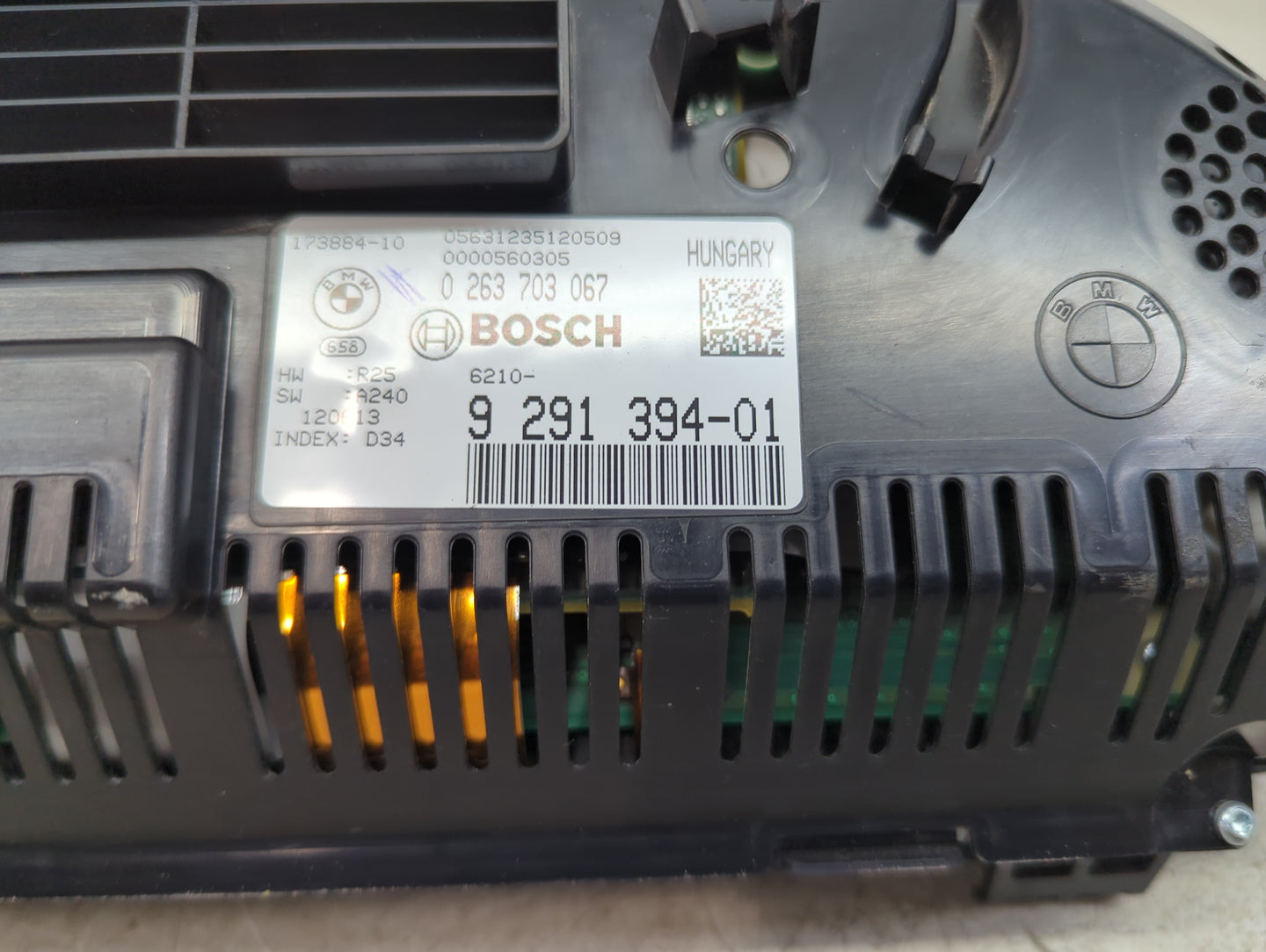 2013 Bmw 528 Instrument Cluster Speedometer Gauges P/N:9291394-01 0263703067, 173884-10 Miles: Fits OEM Used Auto Parts - Oe