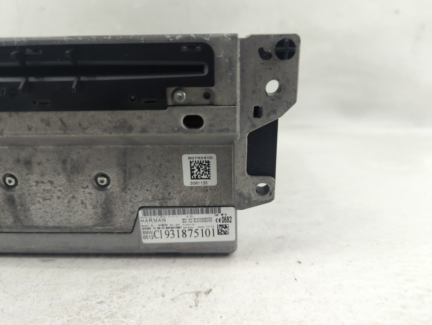 2013-2014 Bmw 528i Radio AM FM Cd Player Receiver Replacement P/N:CI 931875101 Fits Fits 2013 2014 2015 OEM Used Auto Parts 