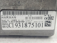 2013-2014 Bmw 528i Radio AM FM Cd Player Receiver Replacement P/N:CI 931875101 Fits Fits 2013 2014 2015 OEM Used Auto Parts 