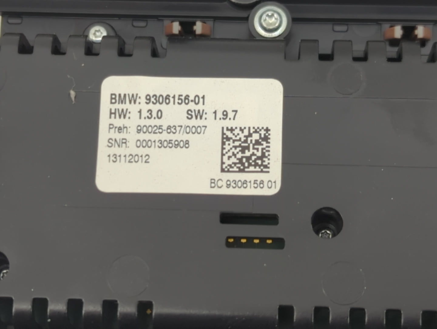 2011-2016 Bmw 528i Climate Control Module Temperature AC/Heater Replacement P/N:9306156-01 Fits Fits 2011 2012 2013 2014 201