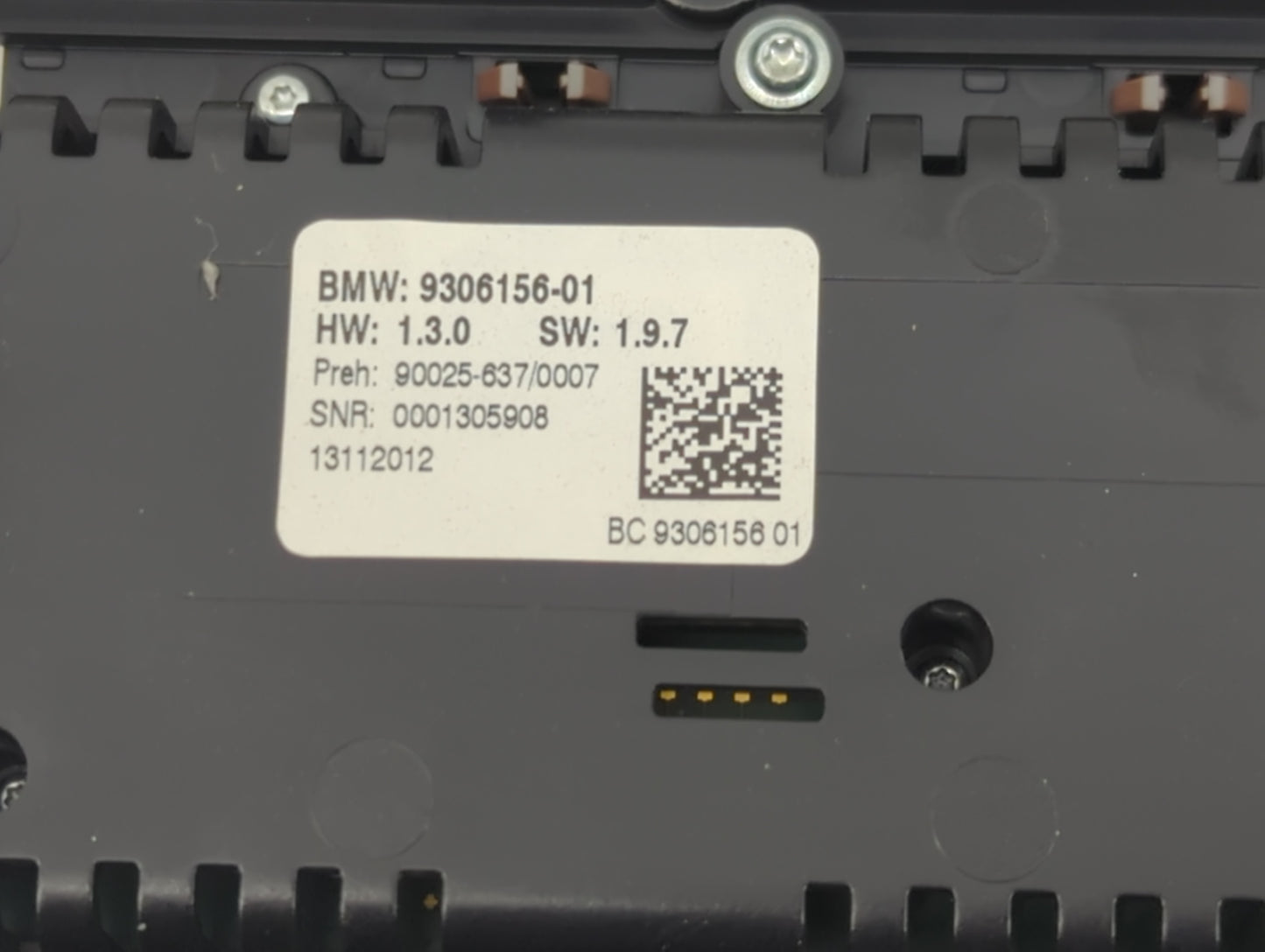 2011-2016 Bmw 528i Climate Control Module Temperature AC/Heater Replacement P/N:9306156-01 Fits Fits 2011 2012 2013 2014 201