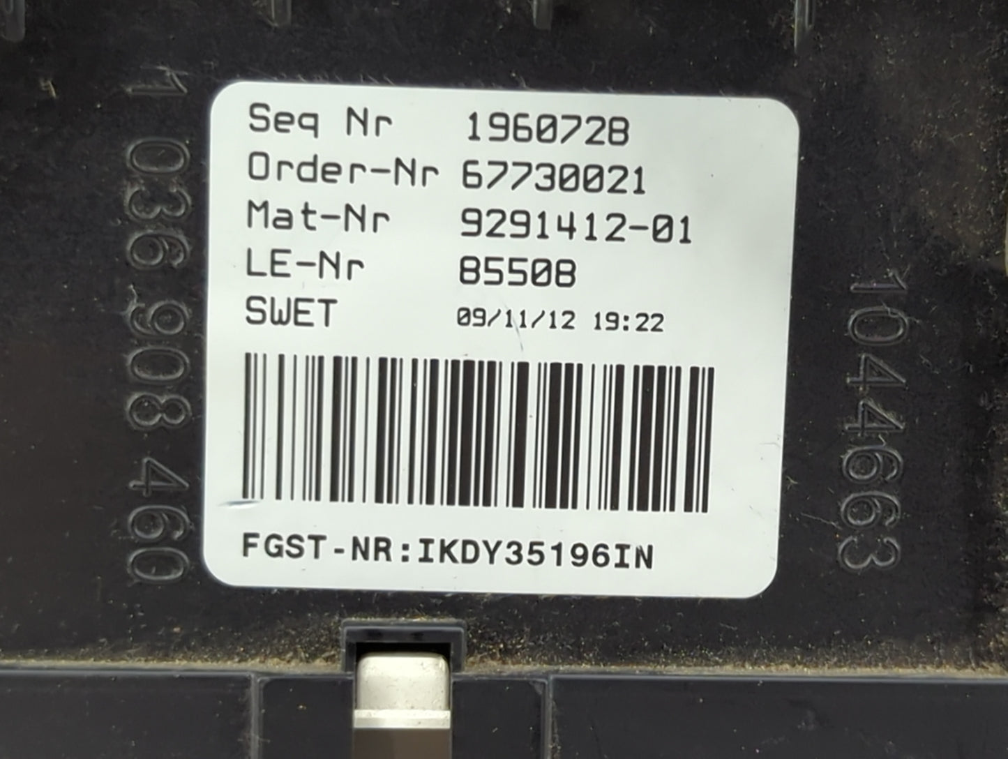 2012-2013 Bmw 528i Instrument Cluster Speedometer Gauges Miles: Fits Fits 2011 2012 2013 OEM Used Auto Parts - Oemusedautopa