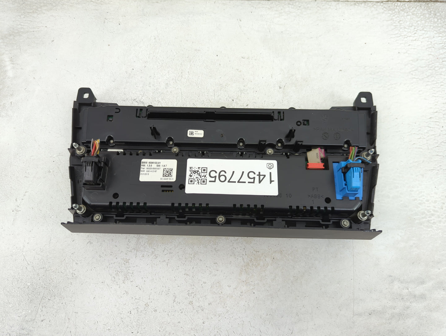 2011-2016 Bmw 528i Climate Control Module Temperature AC/Heater Replacement P/N:9306155-01 Fits Fits 2011 2012 2013 2014 201