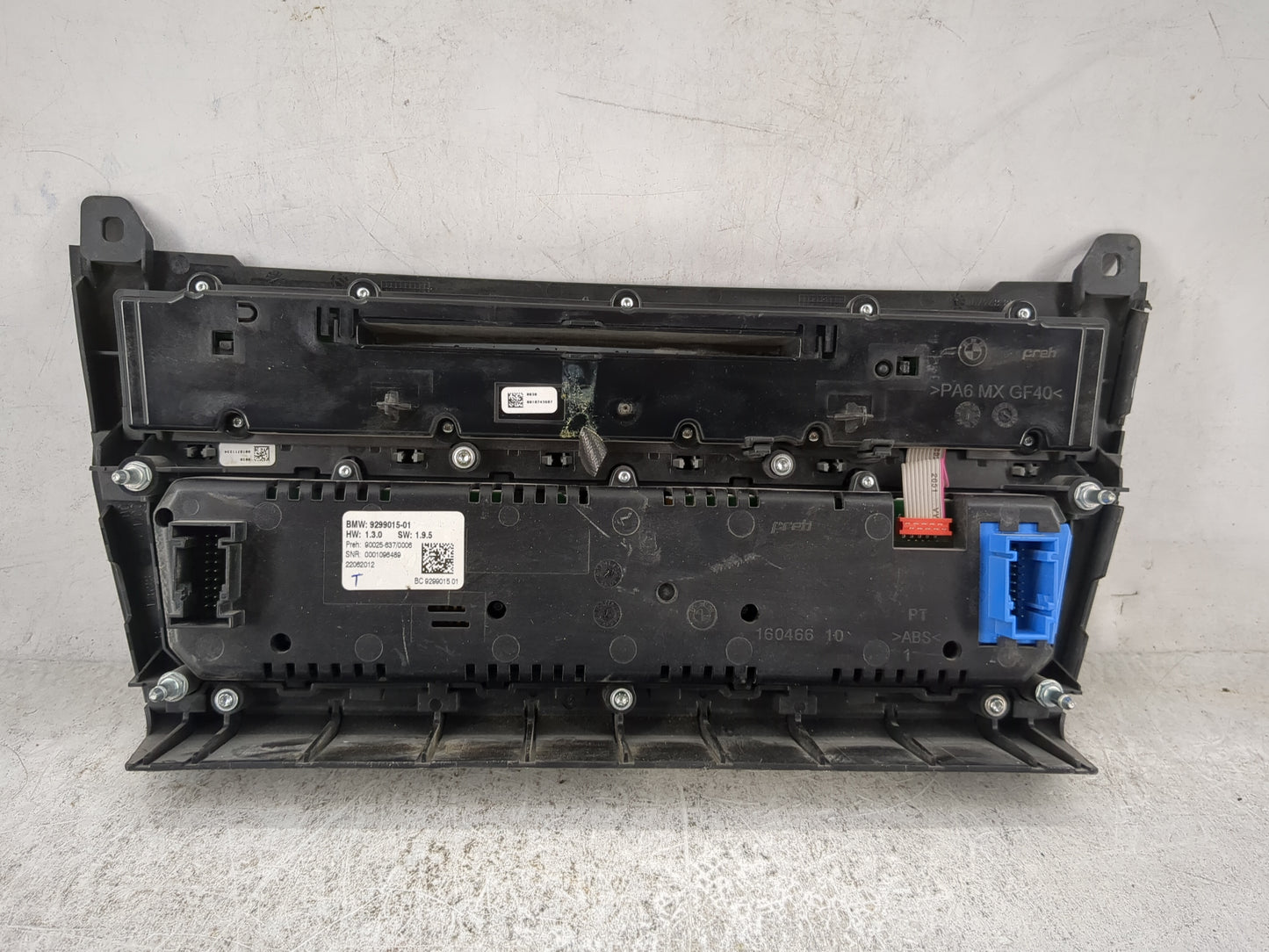 2011-2016 Bmw 528i Climate Control Module Temperature AC/Heater Replacement P/N:9299015-01 90025-637/0006 Fits OEM Used Auto