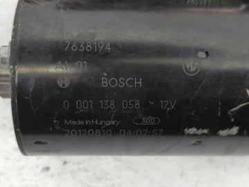 2012-2013 Bmw 528i Car Starter Motor Solenoid OEM P/N:0001138058 0 001 138 058 Fits Fits 2011 2012 2013 2014 2015 2016 2017 2018 OEM Used Auto Parts