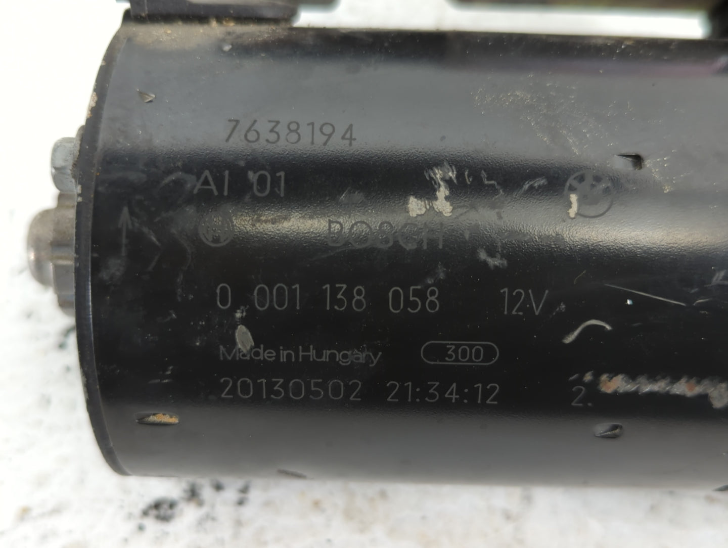 2012-2013 Bmw 528i Car Starter Motor Solenoid OEM P/N:7638194 Fits Fits 2011 2012 2013 2014 2015 2016 2017 2018 OEM Used Aut