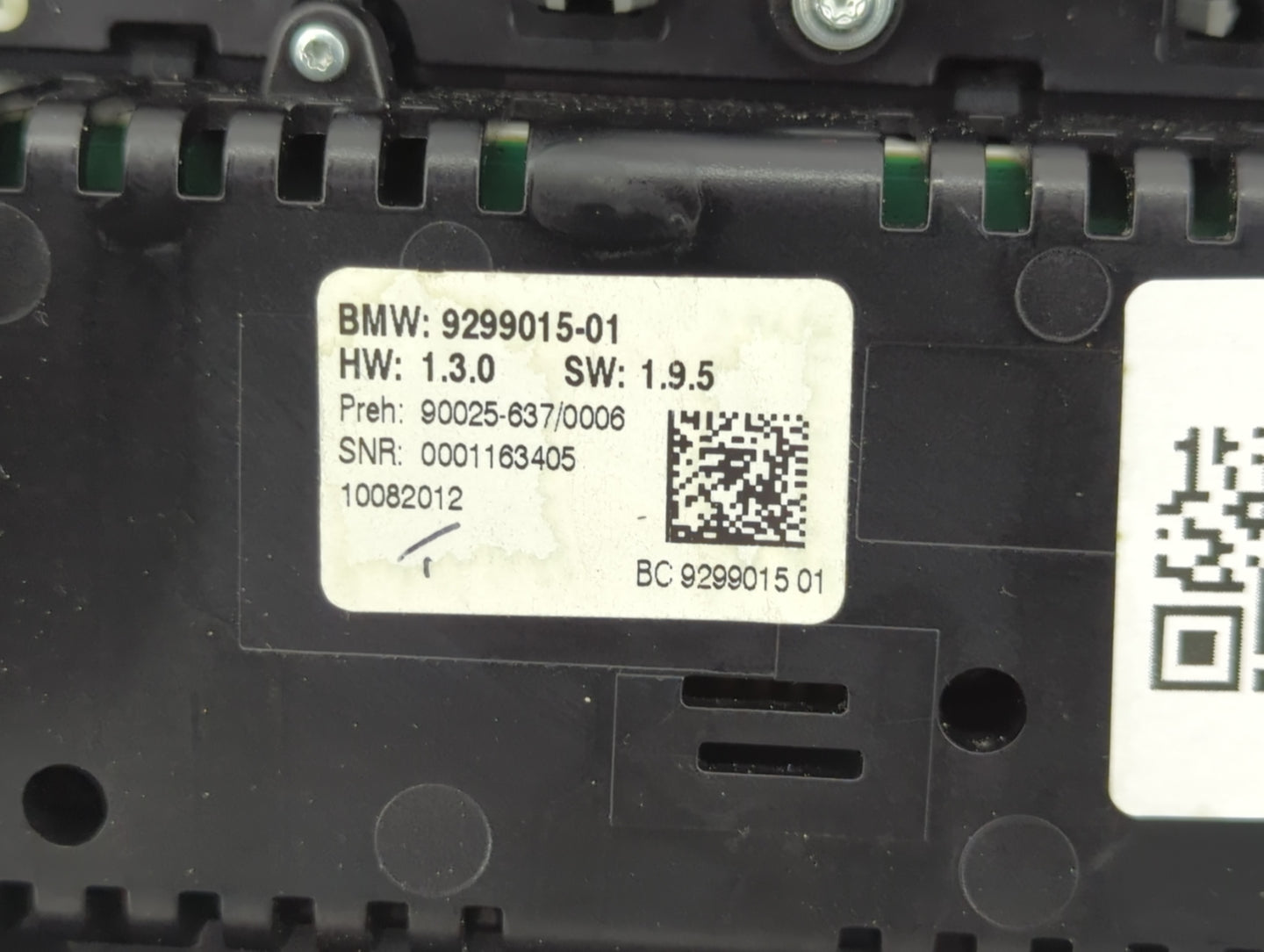 2011-2016 Bmw 535i Climate Control Module Temperature AC/Heater Replacement P/N:9299015-01 Fits Fits 2011 2012 2013 2014 201