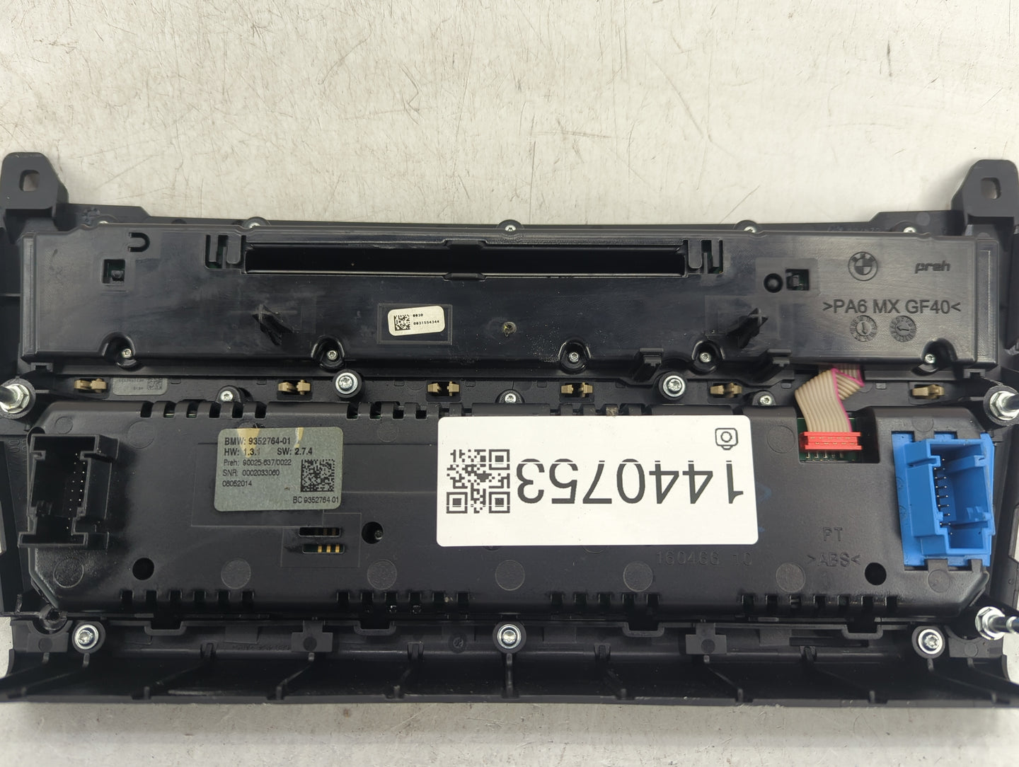 2011-2016 Bmw 535i Climate Control Module Temperature AC/Heater Replacement P/N:9317673-01 Fits Fits 2011 2012 2013 2014 201