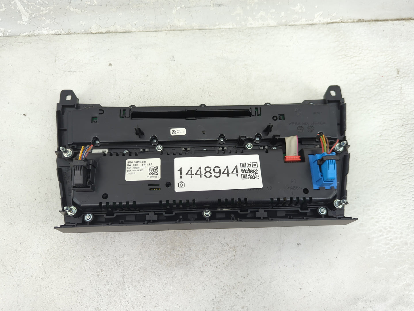 2011-2016 Bmw 535i Climate Control Module Temperature AC/Heater Replacement P/N:9306156-01 90025-637/0007 Fits OEM Used Auto