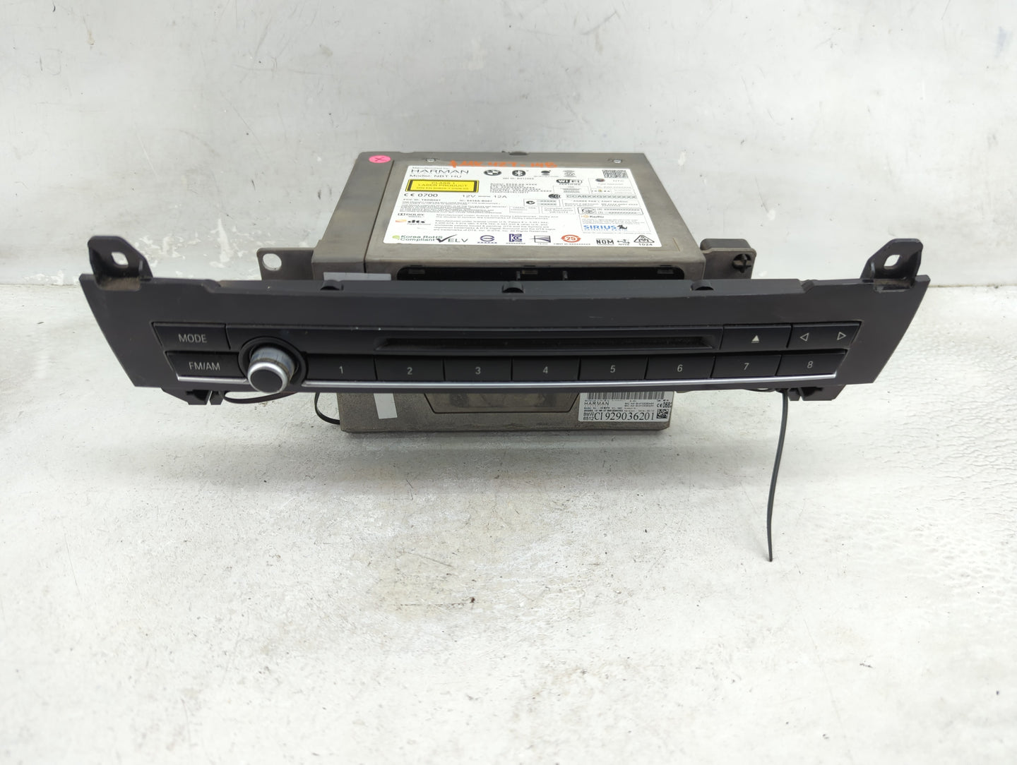 2013 Bmw 535i Radio AM FM Cd Player Receiver Replacement P/N:HBB073 CI929036201, 9cdf03080e64, BMW6512 Fits Fits 2012 2014 O