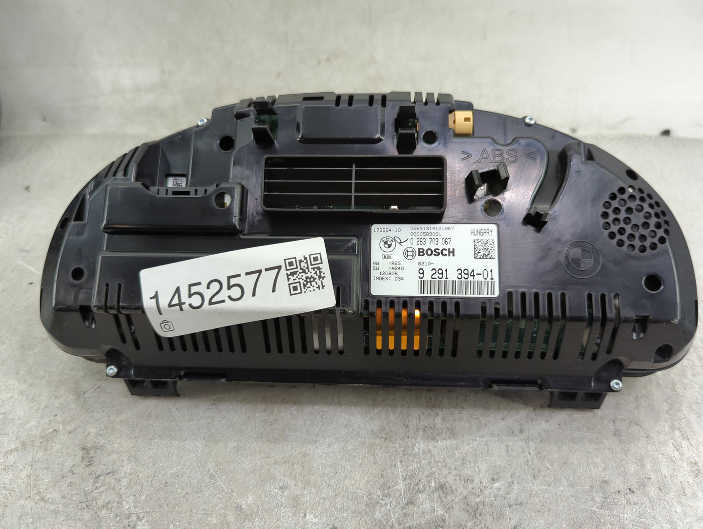 2011-2013 Bmw 535i Instrument Cluster Speedometer Gauges P/N:0 263 703 067 9 291 394-01 Miles: Fits Fits 2011 2012 2013 2014