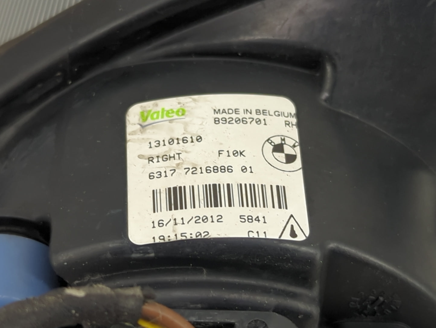 2011-2013 Bmw 535i Passenger Right Oem Fog Light Lamp - Oemusedautoparts1.com