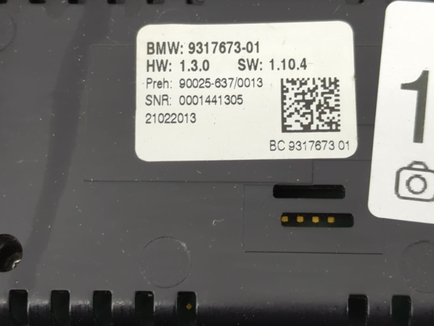 2011-2016 Bmw 535i Climate Control Module Temperature AC/Heater Replacement P/N:9317673-01 Fits Fits 2011 2012 2013 2014 201