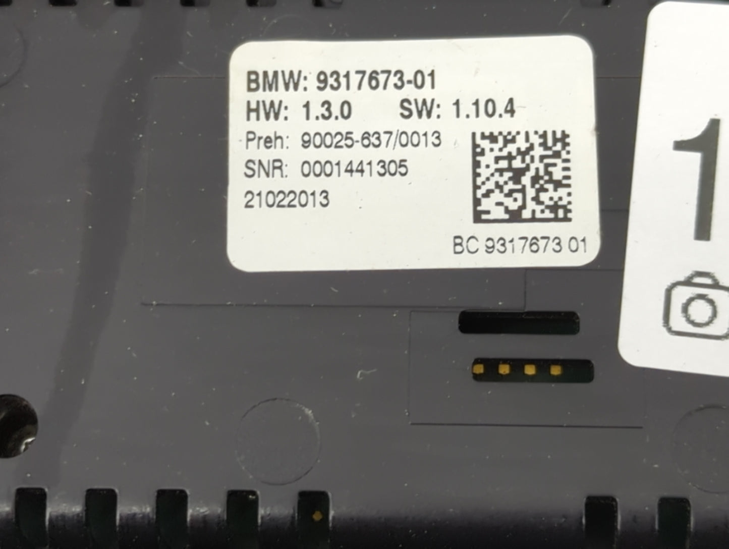 2011-2016 Bmw 535i Climate Control Module Temperature AC/Heater Replacement P/N:9317673-01 Fits Fits 2011 2012 2013 2014 201
